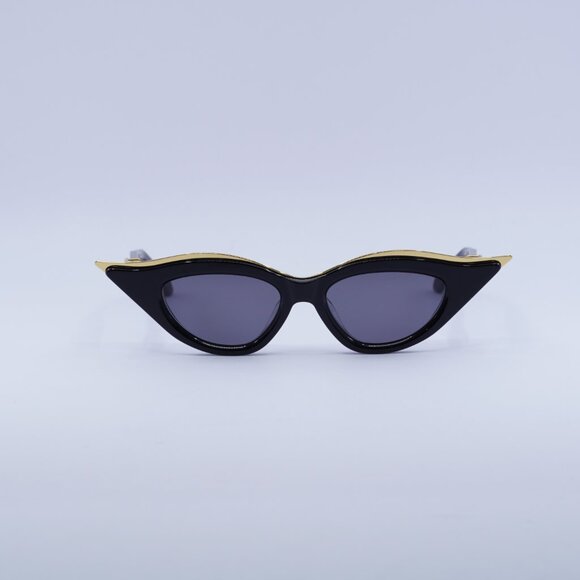 Valentino V-GOLDCUT-II VLS-114A Sunglasses Black/Yellow Gold Cat Eye Frame main image 6